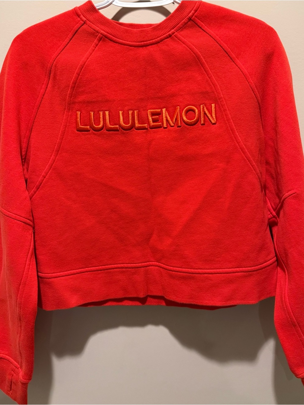 Lululemon Scuba Oversized Pullover, color Hot Heat - Picture 2 of 6